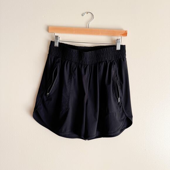 Tribal Black Pull On Elastic Waist Shorts - Medium - Picture 1 of 7